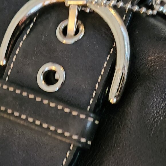 Like New Coach Legacy Black Leather Crossbody Bag Purse - Picture 8 of 10